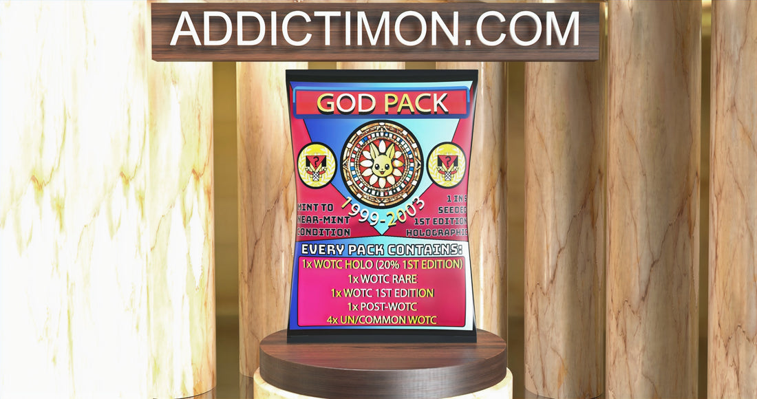 God Box — 10 God Packs (At Least 2 × 1st Edition Holos Guaranteed) — sealed vintage WOTC Pokémon mystery pack, NM–Mint
