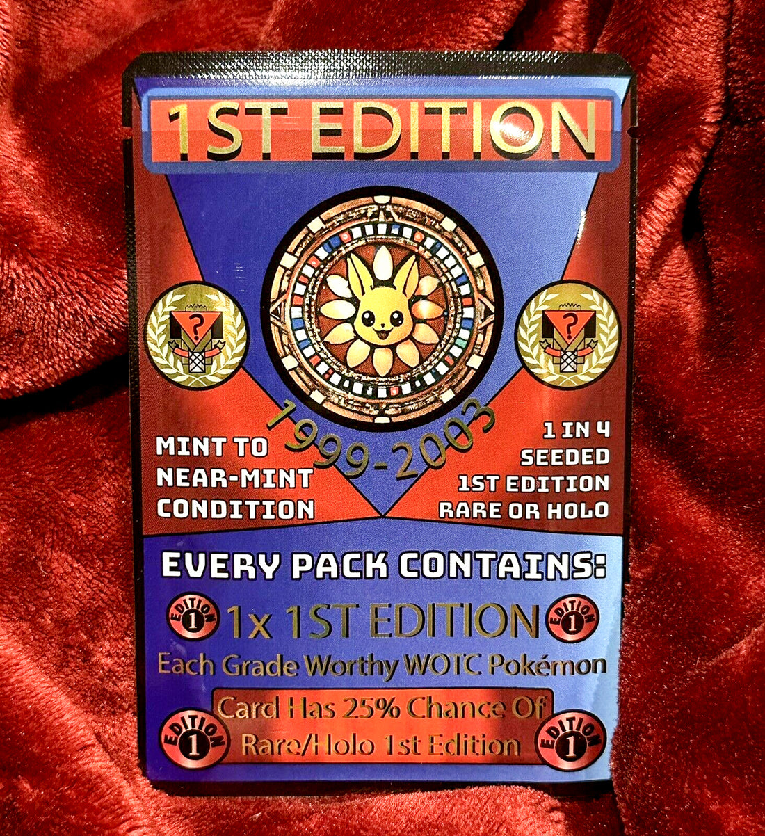 1st Edition Pack — Premium (Guaranteed 1st Edition Card) — sealed vintage WOTC Pokémon mystery pack, NM–Mint