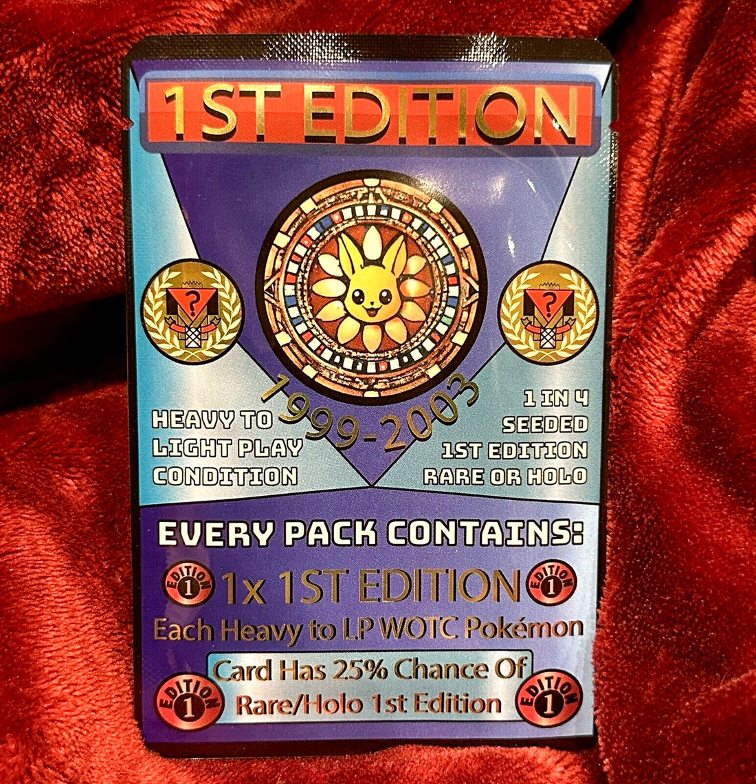 1st Edition Pack — Classic (Guaranteed 1st Edition Card) — sealed vintage WOTC Pokémon mystery pack, played condition