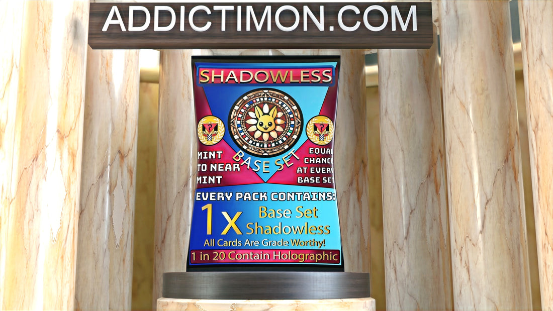 Shadowless Pack — Premium (Guaranteed Shadowless Base Set Card) — sealed vintage WOTC Pokémon mystery pack, NM–Mint