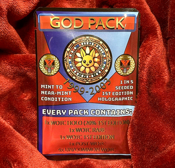 God Pack — Premium (8 Vintage WOTC Cards, Guaranteed Holo Rare) — sealed vintage WOTC Pokémon mystery pack, NM–Mint