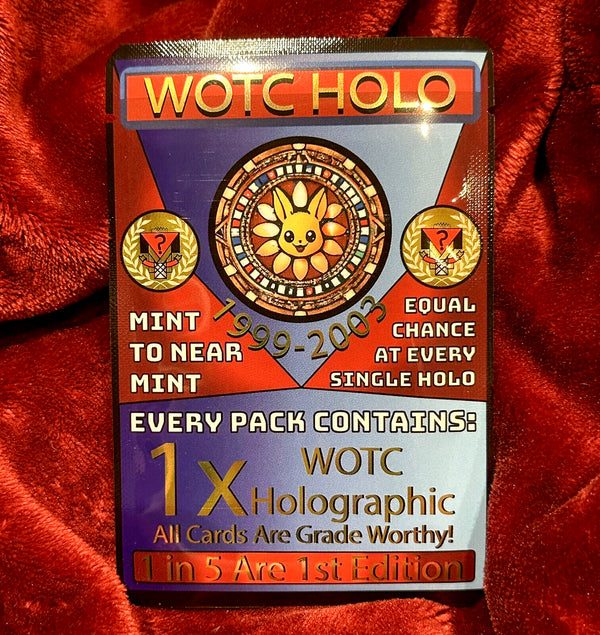 WOTC Holo Pack — Premium (Guaranteed Vintage Holo) — sealed vintage WOTC Pokémon mystery pack, NM–Mint