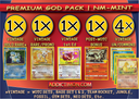 God Pack — Premium (8 Vintage WOTC Cards, Guaranteed Holo Rare) — sealed vintage WOTC Pokémon mystery pack, NM–Mint