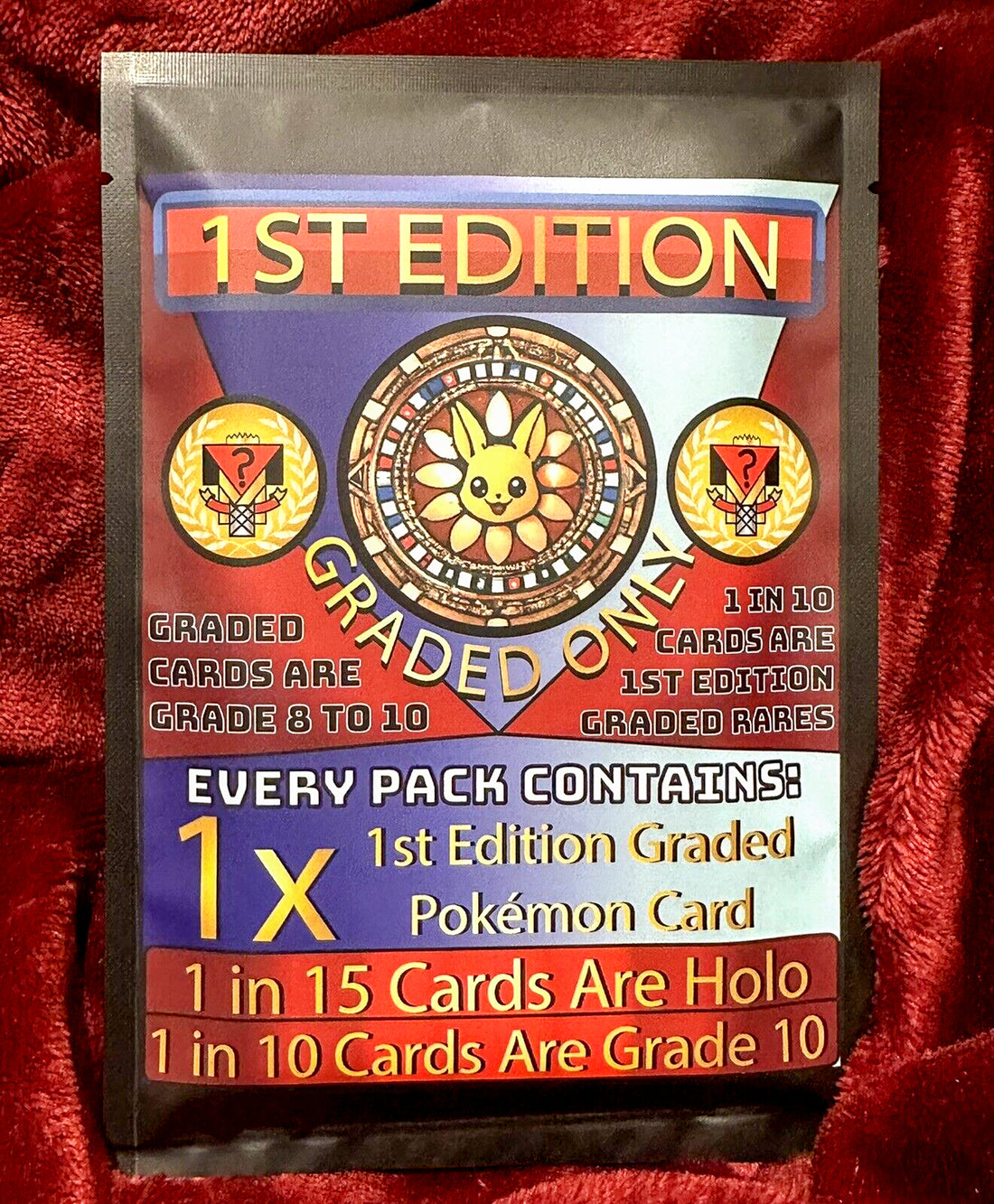 1st Edition Graded Pack — One Graded 8–10 WOTC Card — sealed graded vintage Pokémon mystery pack, graded 8–10